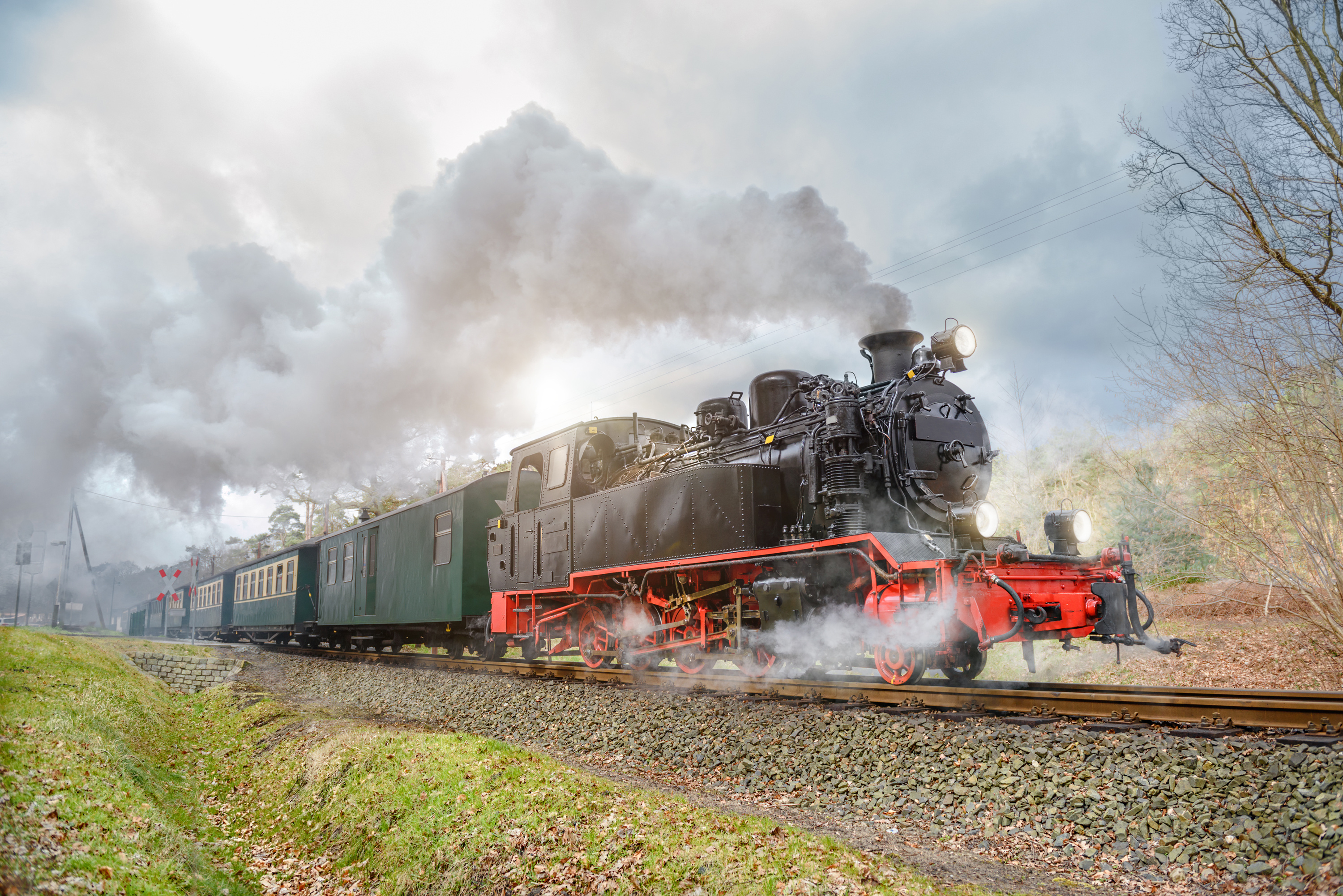 Vintage Southern Pacific Railway 4430 Steam Locomotive T2-357